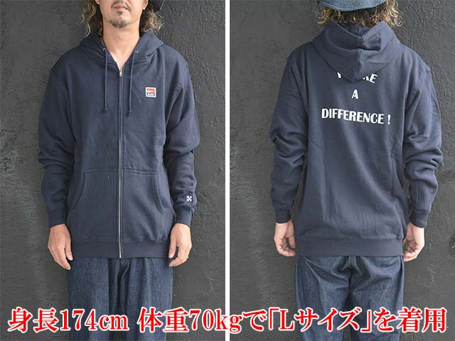 ��3����BLUCO/�֥륳��2024AW��Heavy Pile Sweat Zip Hoodie��DIFFRENCE��/�إ������ѥ��륹�����åȥ��åץա��ǥ����ɥǥ��ե���󥹡ɡ�(145-13-018)