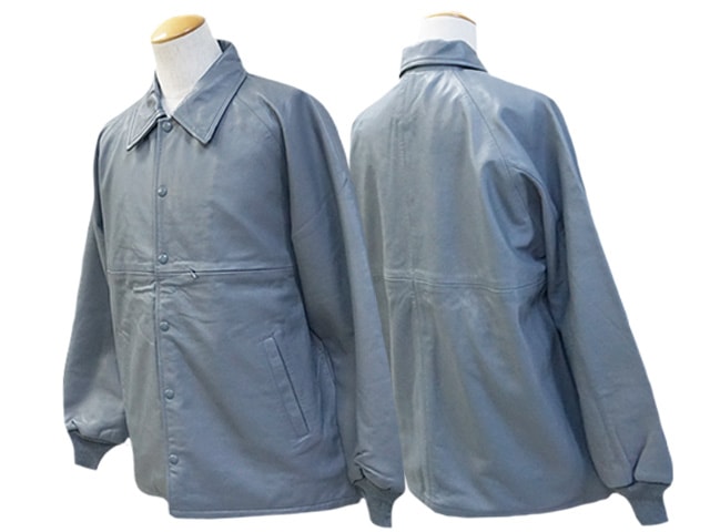 全2色【BLUCO/ブルコ】2024AW「Leather Coach Jacket/レザー