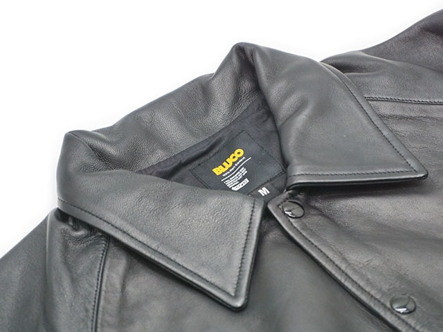 (50% OFF)��2����BLUCO/�֥륳��2024AW��Leather Coach Jacket/�쥶�����������㥱�åȡ�(147-31-008)