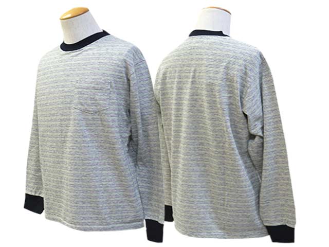 ��3����TROPHY CLOTHING/�ȥ��ե������������󥰡�2025SS��Multi Border L/S Tee/�ޥ���ܡ��������󥰥��꡼��Tee��(TR25SS-201)