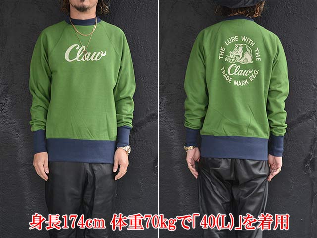 FREE WHEELERS/ե꡼ۥ顼2025FWRaglan Sleeve Sweat ShirtTHE LURE WITH CLAW/饰󥹥꡼֥åȥġɥ 륢ɡ(2534002)