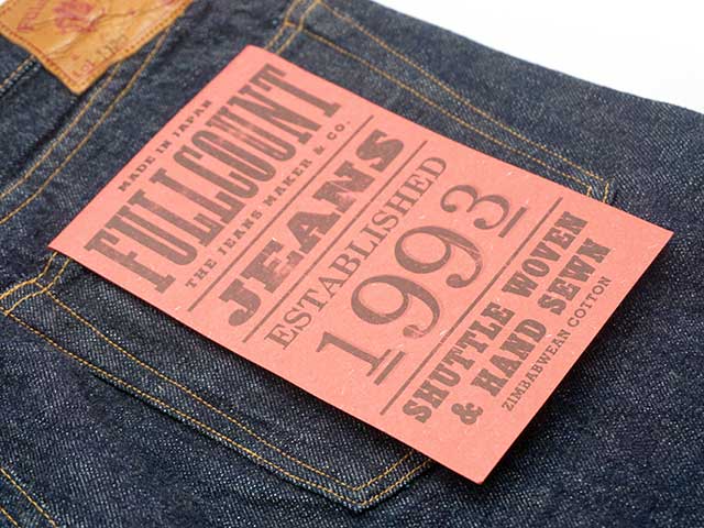 ��FULLCOUNT/�ե륫����ȡۡ�Slim Straight Denim Pants/����ॹ�ȥ졼�ȥǥ˥�ѥ�ġ�(1109W/13.7oz)