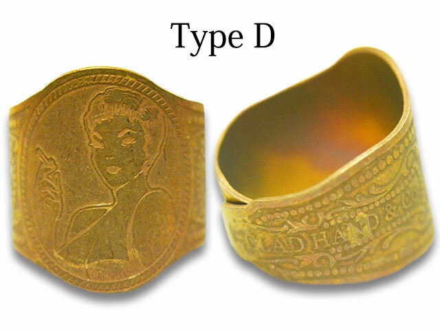 (30% OFF)��10���GLAD HAND/����åɥϥ�ɡۡ�Cigar Tag Ring/������������󥰡�(Brass)