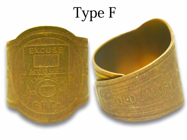 (30% OFF)��10���GLAD HAND/����åɥϥ�ɡۡ�Cigar Tag Ring/������������󥰡�(Brass)