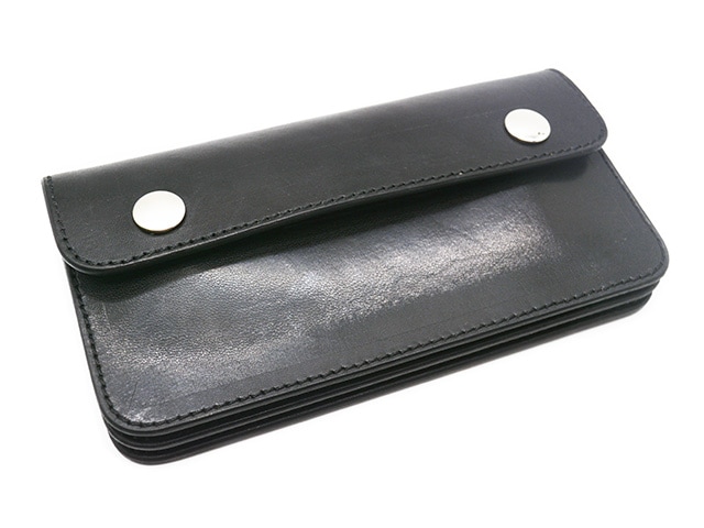 トラッカーウォレット ウォレットチェーン ブラックレザー TISS CUSTOM LEATHERS/ティスカスタムレザーズ】「Old School