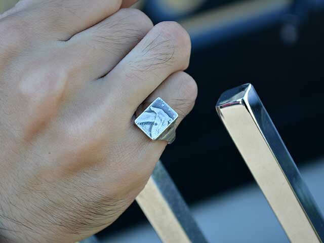 ��CHOOKE/���硼���ۡ�American Eagle Chip Ring��Standing Liberty��/����ꥫ�󥤡�������åץ�󥰡ɥ�����ǥ��󥰥�Хƥ����ɡ�(C-27C)