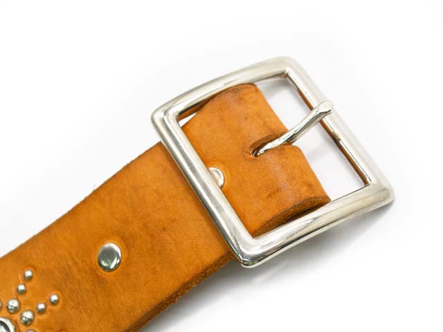 ��HTC(Hollywood Trading Company)/�������ƥ�������(�ϥꥦ�åɥȥ졼�ǥ��󥰥���ѥˡ�)�ۡ�Leather Studs Belt"Overlay Peanuts Snake��/�쥶�������å��٥�ȡɥ����С��쥤�ԡ��ʥåĥ��͡����ɡ�