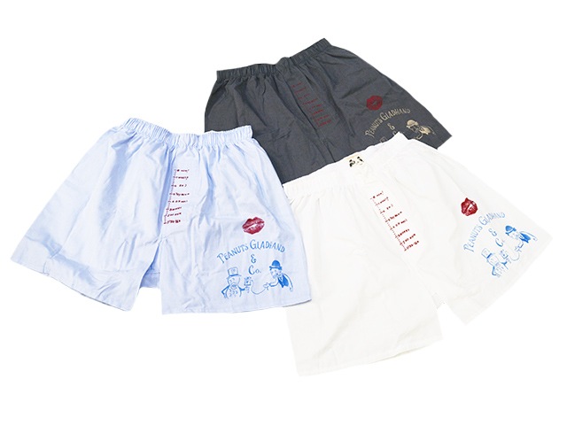 3GLAD HAND/åɥϥɡۡߡPeanuts&Co/ԡʥåĥѥˡ2024SSStandard Boxer ShortsPANTY MESSAGE LOGO/ɥܥ硼ġɥѥƥåɡ(04)