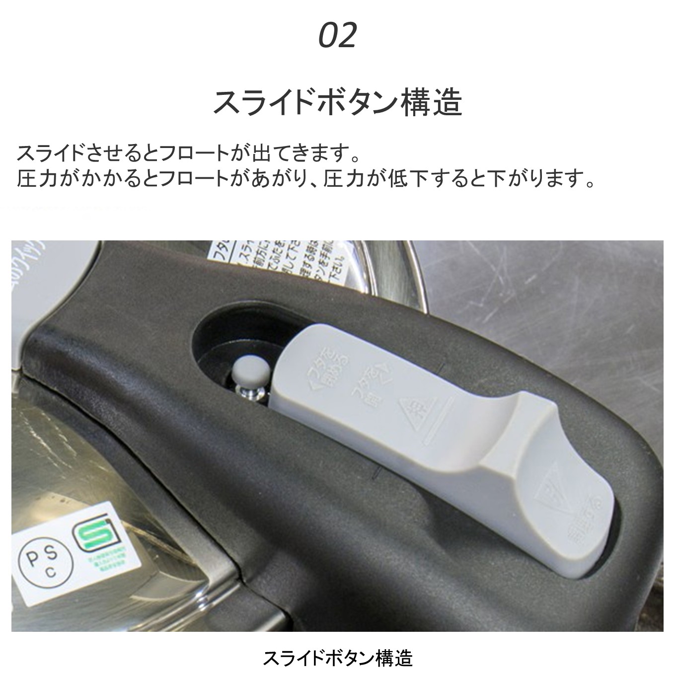 魔法のクイック料理 NQシリーズ 両手圧力鍋8.0L（GRY） | プロ仕様