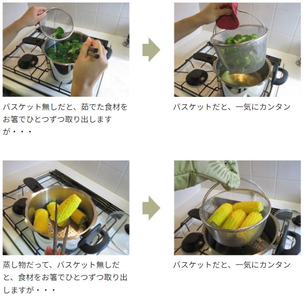 バスケット（19cm深型） | 圧力鍋関連商品,バスケット | 〈公式