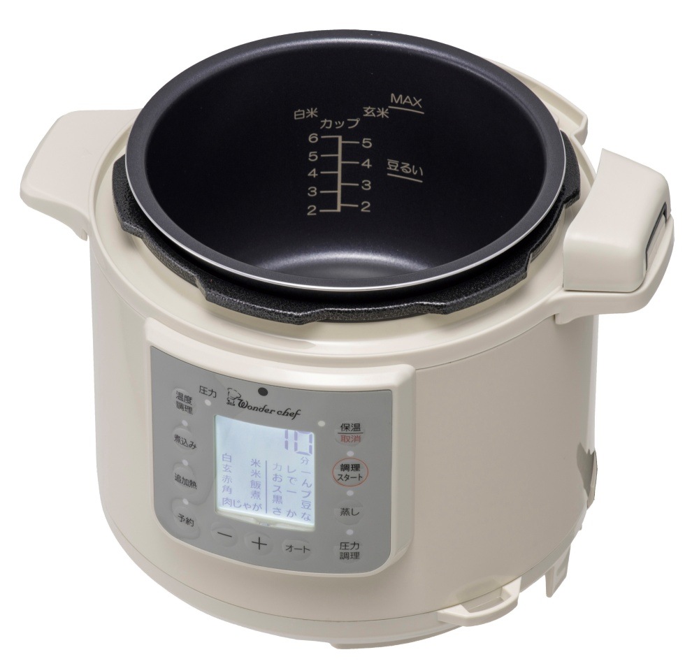 楽ポンnooge（ヌージュ） 4.0L | 【電気圧力鍋】 ユーザー様限定