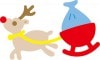 N42-081/WonderHouse/�������ϥ���/������ȴ����/christmas ���ꥹ�ޥ� reindeer �ȥʥ��� sleigh ����