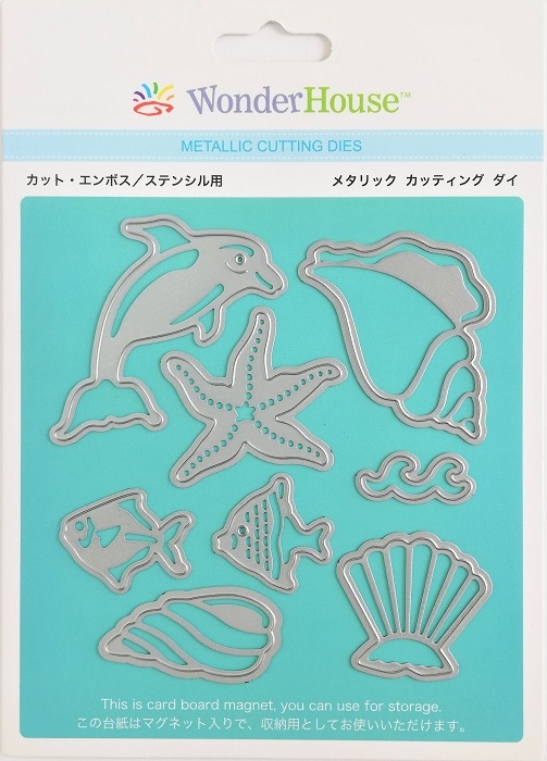 ワンダーハウス カッティングダイ 43点 056/WonderHouse/ワンダーハウス/ダイ（抜型）/海 魚 貝 イルカ ヒトデ