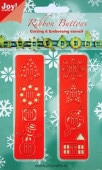 6002-2004/Joy! Crafts/���祤������ե�/������ȴ����/2 Christmas ribbon button ���ꥹ�ޥ� ��ܥ� �ܥ���