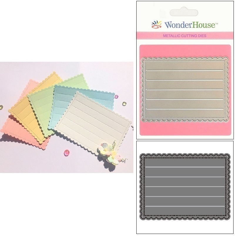 新品★スクラップブッキング★高品質の耐久性の強い紙★カラフルなデザイン★54枚 403】/WonderHouse/ワンダーハウス/ダイ(抜き型)/メッセージ