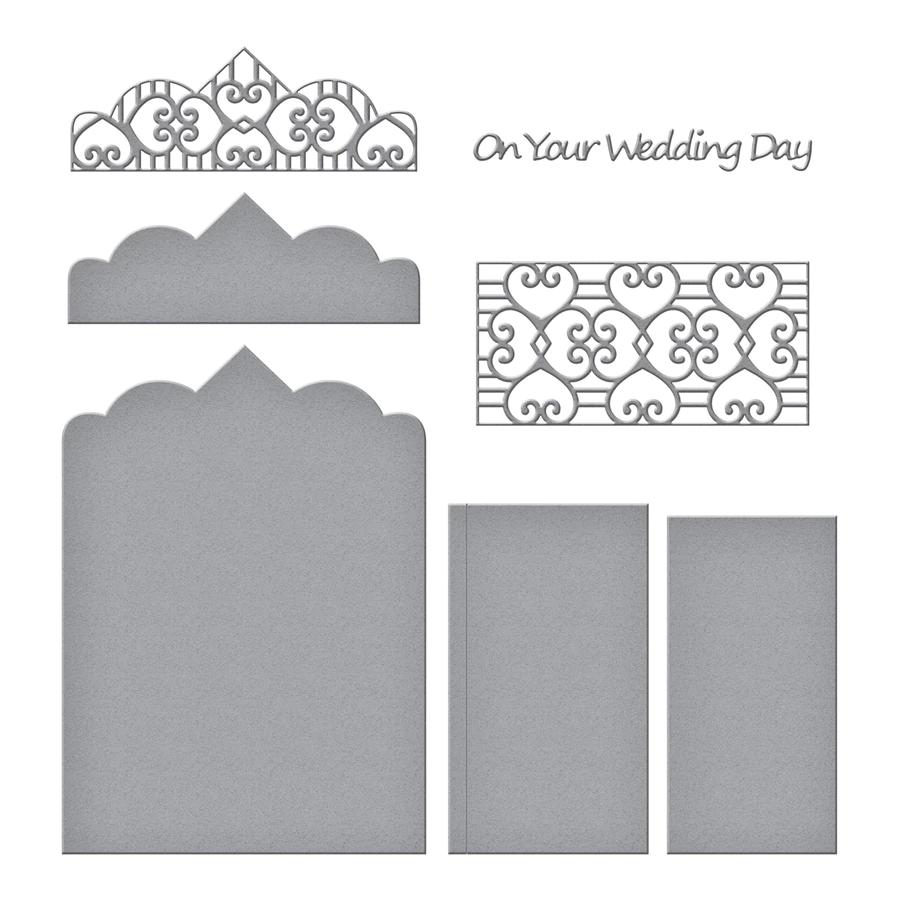 S6-126/Spellbinders/ڥХ/ȴ/Shapeabilities Double Heart Gatefold Etched Dies Timeless Heart Collection by Marisa 쥹ϡ 쥯