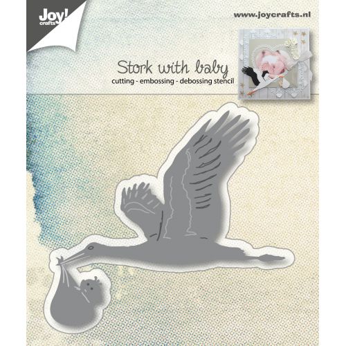 6002-1015/Joy! Crafts/���祤������ե�/������ȴ����/Stork with baby �����Υȥ� �����ΤȤ� �֤����