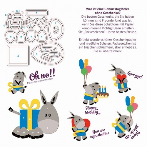 6002-3112/Joy! Crafts/���祤������ե�/������ȴ����/Dendennis Party Gift Donkey �ǥ˥� �ѡ��ƥ� ���� ����
