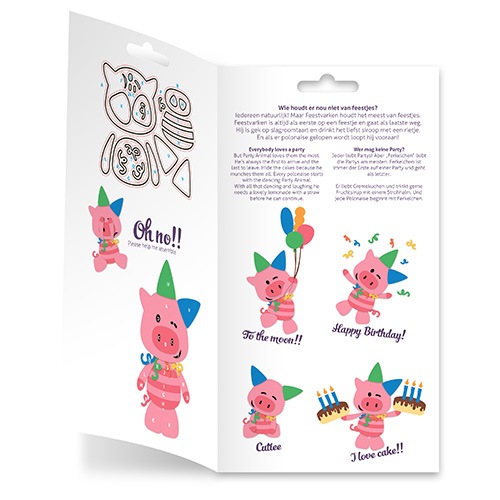 6002-3113/Joy! Crafts/���祤������ե�/������ȴ����/Dendennis Party Partypig �ǥ˥� �ѡ��ƥ� �֥� �֤�