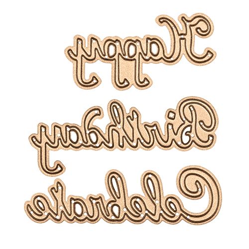 S3-264/Spellbinders/ڥХ/ȴ/SHAPEABILITIES SENTIMENTS ETCHED DIES FROM THE JOYOUS CELEBRATIONS COLLECTION Happy Birthday Celebrate ƥ