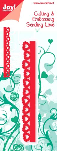6002-0253/Joy! Crafts/���祤������ե�/������ȴ����/Border with hearts �ϡ��� �ܡ�����