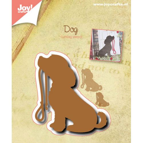 6002-0521/Joy! Crafts/���祤������ե�/������ȴ����/Dog with Lease - Silhouette �ɥå� ���륨�å�