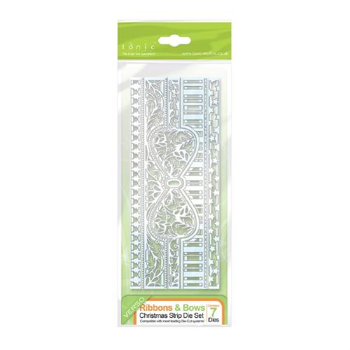 1092E/Tonic Studios/�ȥ˥å�����������/������ȴ����/Christmas Strips Bow ���ꥹ�ޥ� �饤�� ��ܥ�