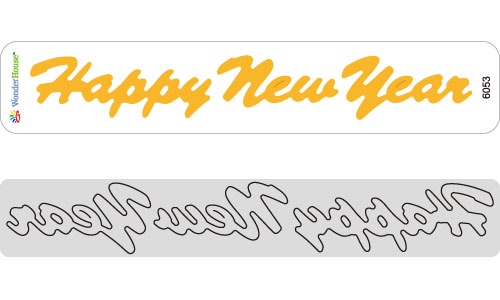 17-053_4-6053/WonderHouse/�������ϥ���/���ݥ󥸥�����ȴ����/Happy New Year ʸ�� �ƥ����� �ܡ�����<br>�����ա��򤤥��ݥ���ʬ���������������Ѳ�������