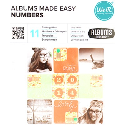 WeR03849-8/We R Memory Keepers/Lifestyle Crafts/饤ե륯ե/ȴ/ALBUMS MADE EASY NUMBERS ʥС 