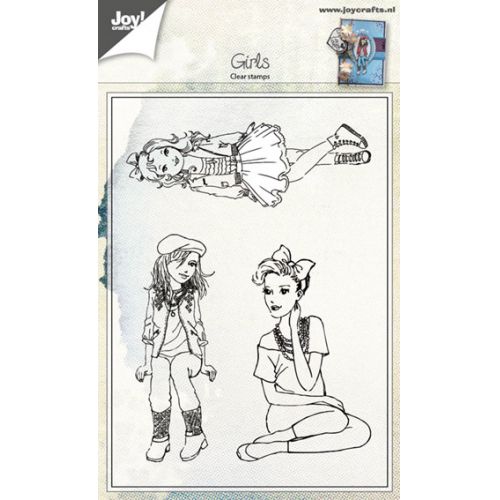 6410-0417/Joy! Crafts/���祤������ե�/���ꥢ�������/Girls sitting-standing