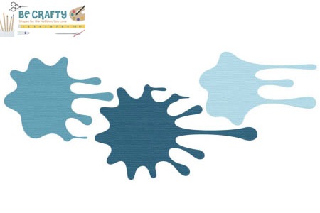 Q7213-CCSHAPE0973/QuicKutz/�����å����å�/������ȴ����/Cookie Cutter/Nesting Shapes Die/paint splats �ͥ��ƥ��󥰥������� �ڥ����<br>�����ա��򤤥��ݥ���ʬ���������������Ѳ�������