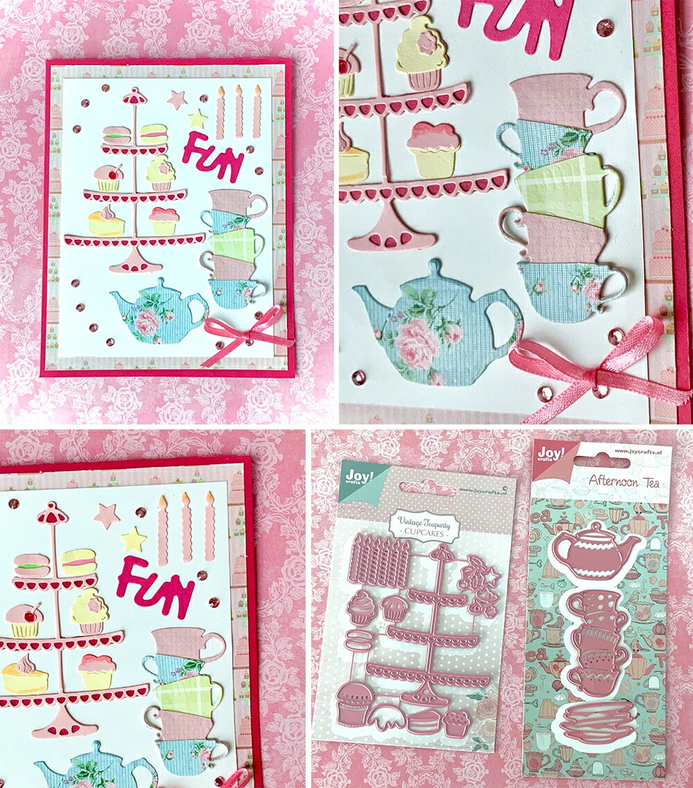 6002-0976/Joy! Crafts/���祤������ե�/������ȴ����/Afternoon tea cups tea �ƥ������å� �ƥ����ݥ� �ȥ�������