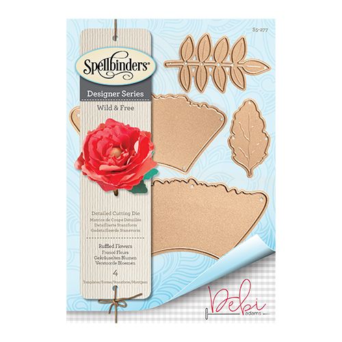 S5-277/Spellbinders/ڥХ/ȴ/SHAPEABILITIES RUFFLED FLOWERS WILD  FREE BY DEBI ADAMS ETCHED DIES ܥ ܤ ð