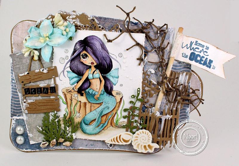 6002-0653/Joy! Crafts/���祤������ե�/������ȴ����/Under the sea Shells Fence Textboard �� �� ������