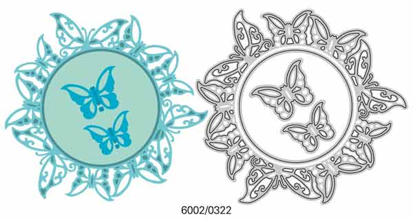 6002-0322/Joy! Crafts/祤ե/ȴ/Round with butterflies ĳ 