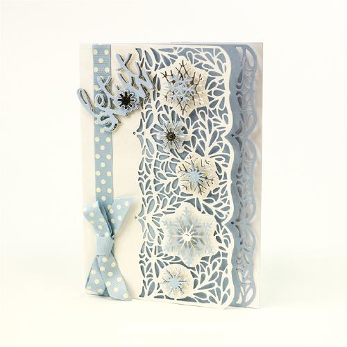 1095E /�ȥ˥å�����������/������ȴ����/Christmas Strips Snowflake ���ꥹ�ޥ� �饤�� ��η뾽  �Ρ�����ɥܡ�����