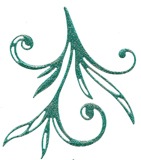 DCL011/ELLENTINA/ƥ/ȴ/LARGE FLOURISH LEAVES դä