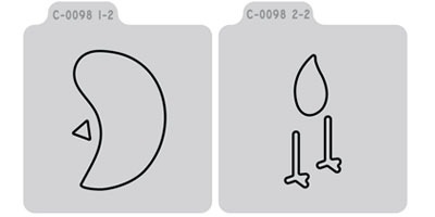 Q2072-C0098D/QuicKutz/�����å����å�/������ȴ����/2��2 Double Die/bird Ļ<br>�����ա��򤤥��ݥ���ʬ���������������Ѳ�������