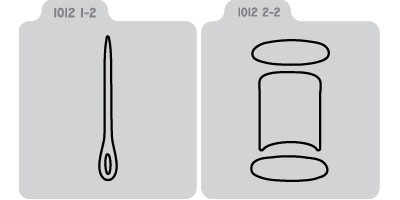 Q2076-KS1012/QuicKutz/åå/ȴ/22 Double Die/needle and thread ˤȻ<br>ա򤤥ݥʬѲ