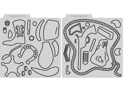 Q5009-C0248DREV/QuicKutz/�����å����å�/������ȴ����/4��4 Double Die/western ����������<br>�����ա��򤤥��ݥ���ʬ���������������Ѳ�������