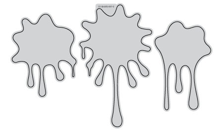 Q7213-CCSHAPE0973/QuicKutz/�����å����å�/������ȴ����/Cookie Cutter/Nesting Shapes Die/paint splats �ͥ��ƥ��󥰥������� �ڥ����<br>�����ա��򤤥��ݥ���ʬ���������������Ѳ�������