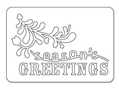 S5037/Sizzix/å/ȴ/Sizzlits Die/Phrase Seasons Greetings by Basic Grey/ʸ<br>ա򤤥ݥʬѲ