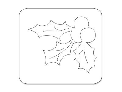 S5040/Sizzix/�����å���/������ȴ����/Sizzlits Die/Holly w/ Berries by Basic Grey/���ꥹ�ޥ�<br>�����ա��򤤥��ݥ���ʬ���������������Ѳ�������