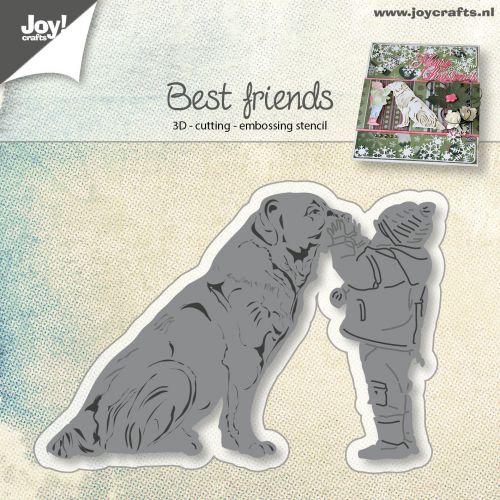 6002-0947/Joy! Crafts/���祤������ե�/������ȴ����/Dog with child �� �Ҷ� 3D