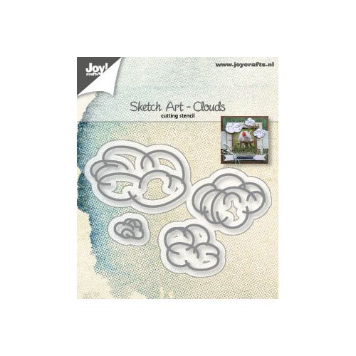 ��6002-1244��/Joy! Crafts/���祤������ե�/������ȴ����/ Sketch Art Clouds �����å������ȱ�