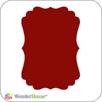 N42-352/WonderHouse/ϥ/ȴ/ornate rectangle ͳ label ٥