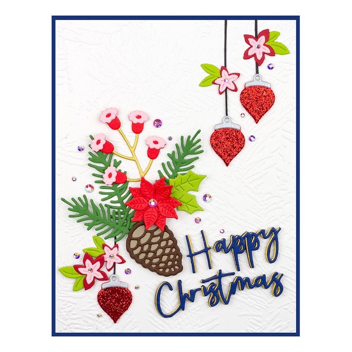 ��S4-1135��/���ڥ�Х��������/������ȴ����/ Christmas��Blooms ���ꥹ�ޥ����ꡡ���ܤä��ꡡ�ݥ��󥻥������Ҥ��餮 ���ռ����դä�