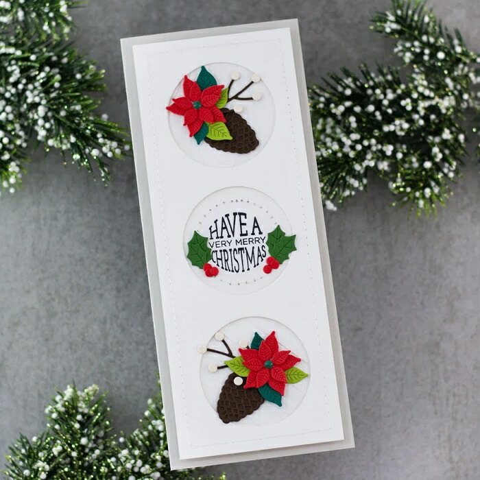 ��S4-1135��/���ڥ�Х��������/������ȴ����/ Christmas��Blooms ���ꥹ�ޥ����ꡡ���ܤä��ꡡ�ݥ��󥻥������Ҥ��餮 ���ռ����դä�