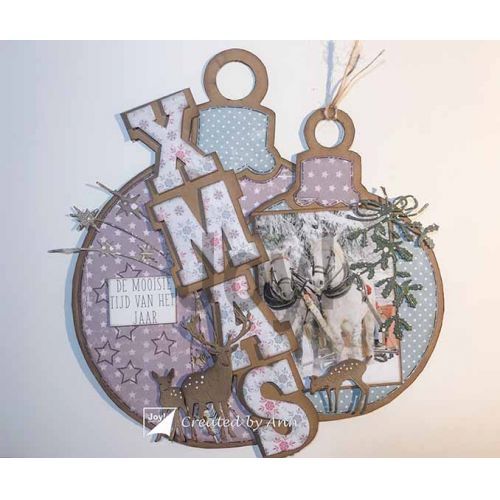 6002-0684/Joy! Crafts/���祤������ե�/������ȴ����/Mistletoe of Holly �Ҥ��餮 ɢ �ҥ��饮 ���ꥹ�ޥ� 3D