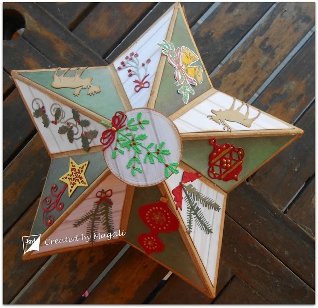 6002-0684/Joy! Crafts/���祤������ե�/������ȴ����/Mistletoe of Holly �Ҥ��餮 ɢ �ҥ��饮 ���ꥹ�ޥ� 3D